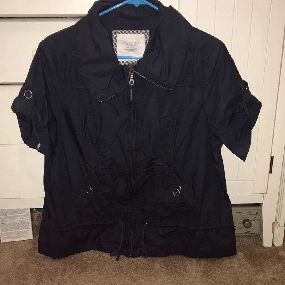 Sonoma dark blue short sleeve jacket/shirt.